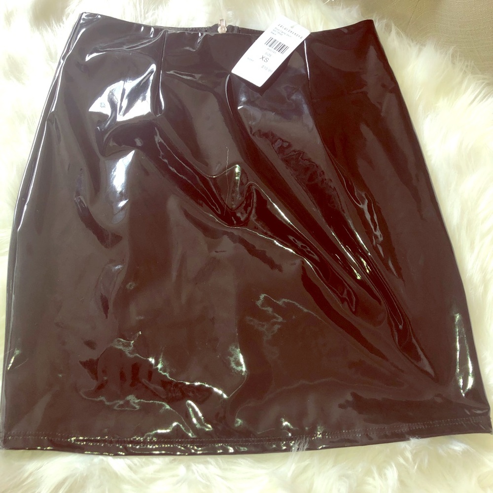 Vinyl mini skirt !!!